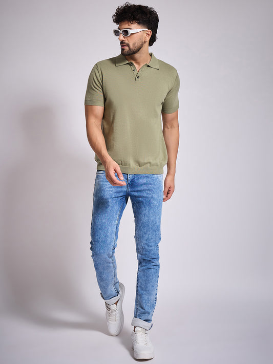 Men's Pista Knitted Polo T-shirt