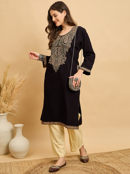 Embroidered Kashmiri Phiran (Free Size)