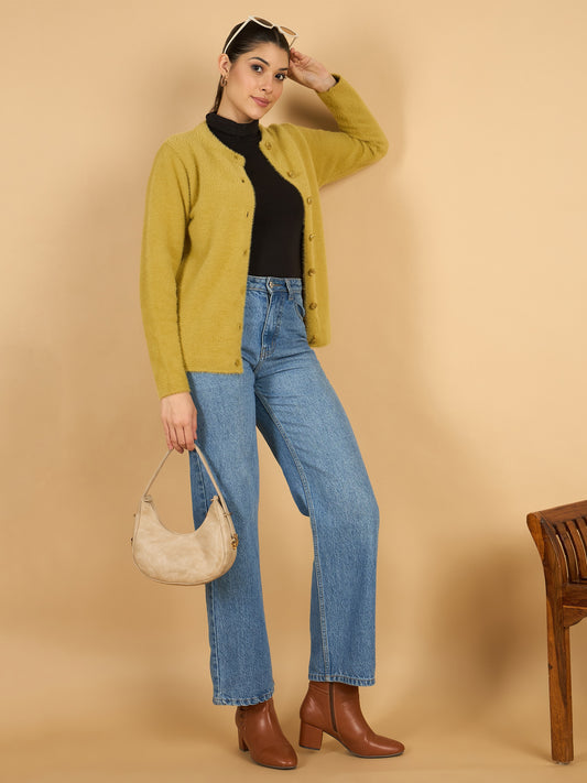 Mustard Winter Wear Women’S Cardigan