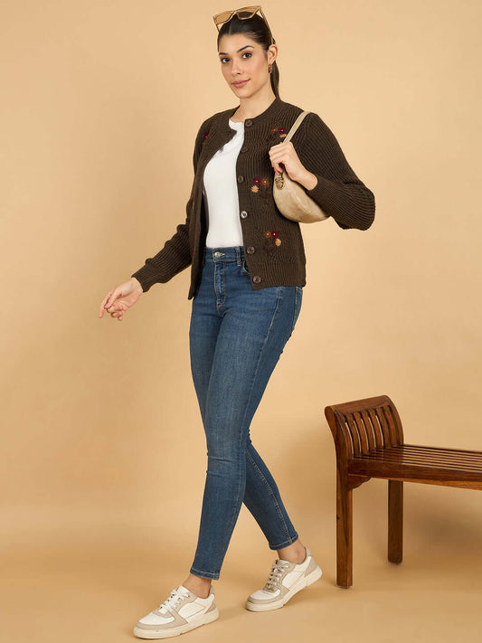 Woolen Cardigan for Womens