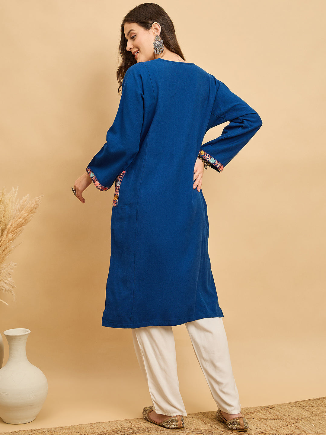 Embroidered Kashmiri Phiran (Free Size)