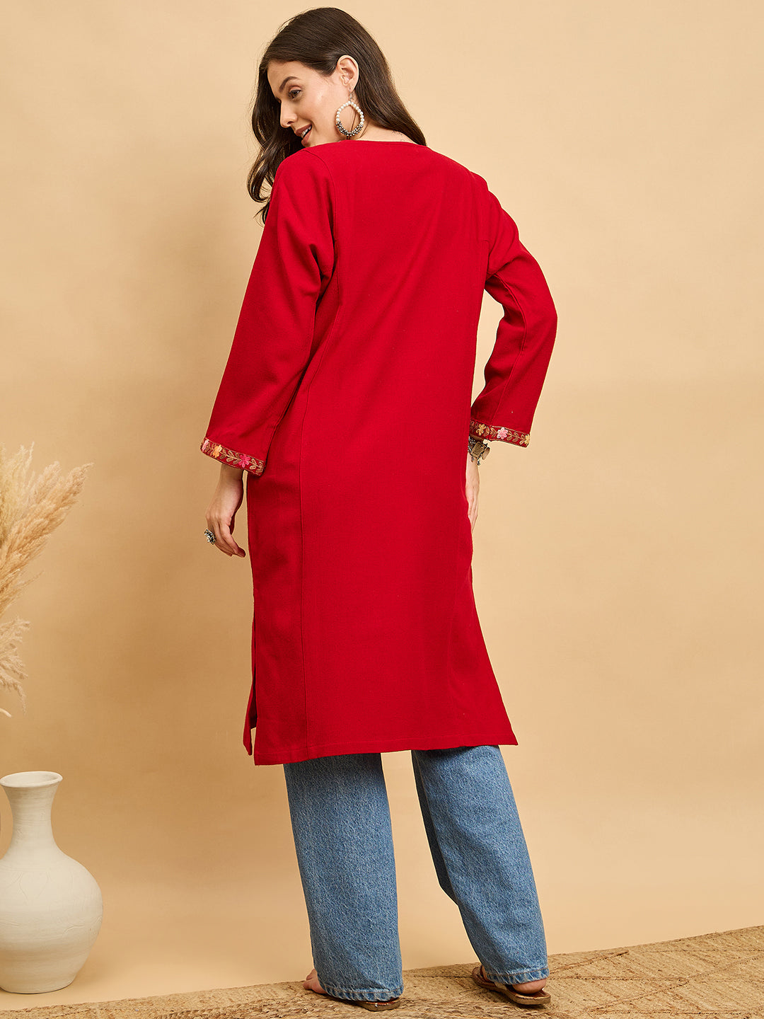 Embroidered Kashmiri Phiran (Free Size)