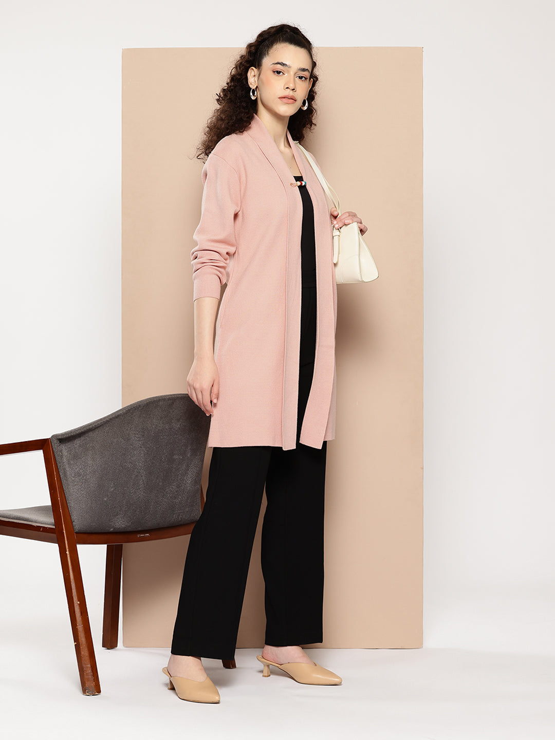 Women Knitted Long Shrug