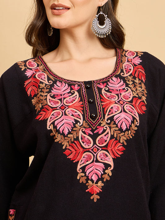Embroidered Kashmiri Phiran (Free Size)
