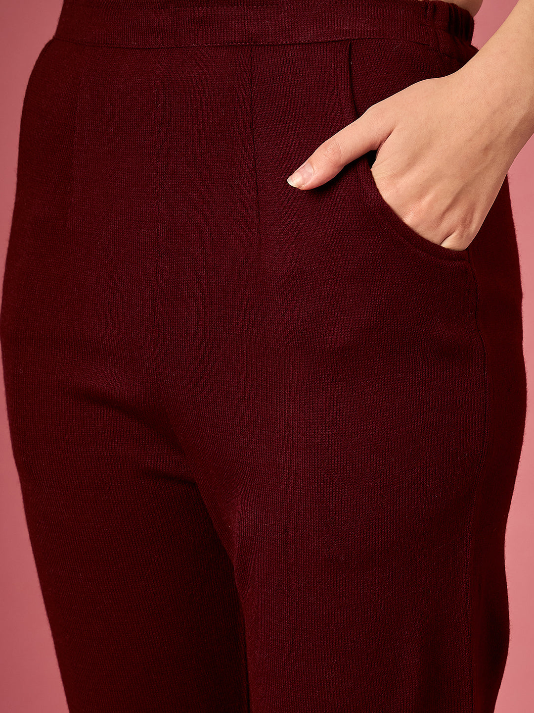 Clapton Embroidered Straight Kurta Pant With Dupatta Set Maroon