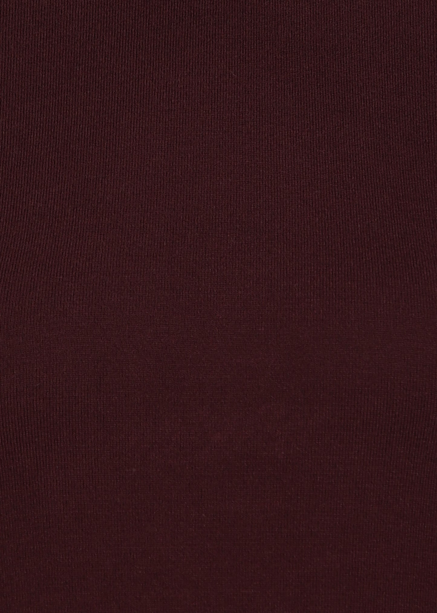 Women Solid Color Round Neck Viscose T-Shirt Wine