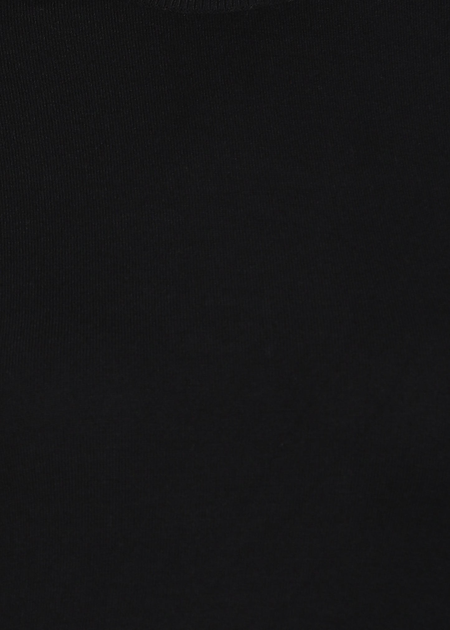 Women Solid Color Round Neck Viscose T-Shirt Black