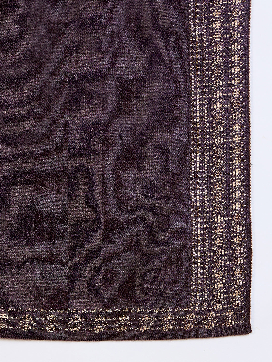 Clapton Embroidered Straight Kurta Pant With Dupatta Set Purple
