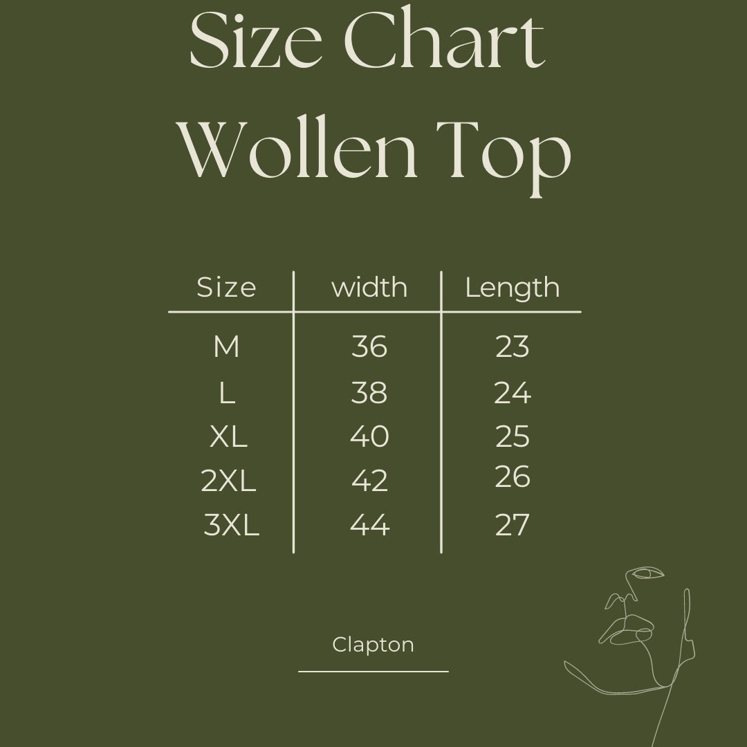 Wool Blend Round Neck Red Top With Embroidery