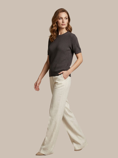 Clapton Knitted Summer Wear Textured Top Mixture