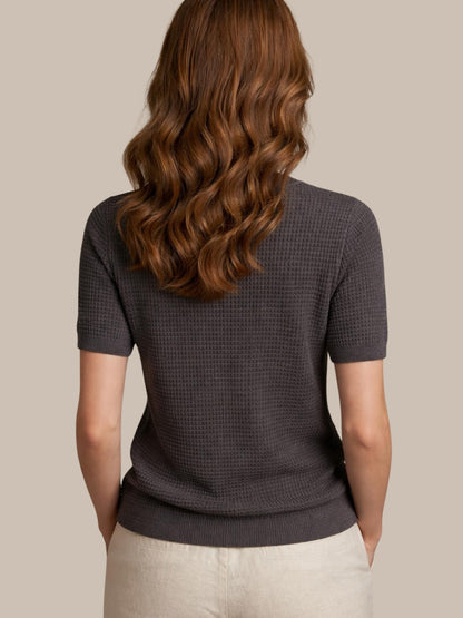 Clapton Knitted Summer Wear Textured Top Mixture