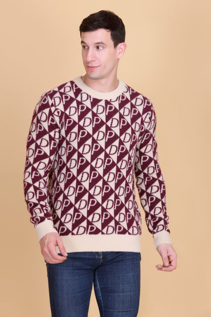 Round neck men sweater