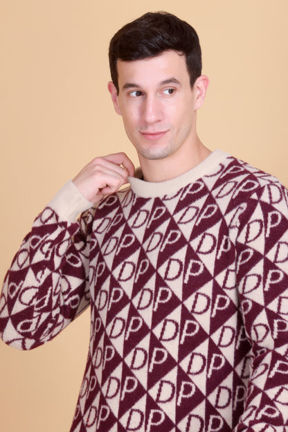 Round neck men sweater
