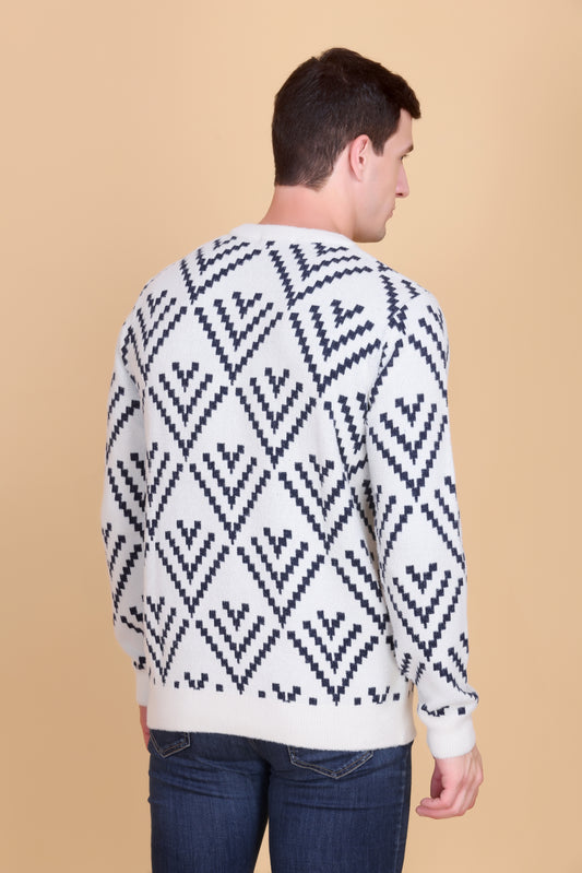 Round neck men sweater