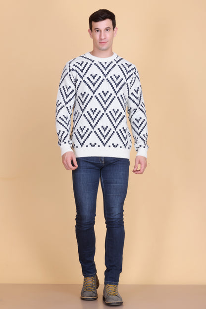 Round neck men sweater