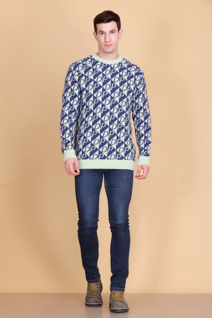 Round neck men sweater
