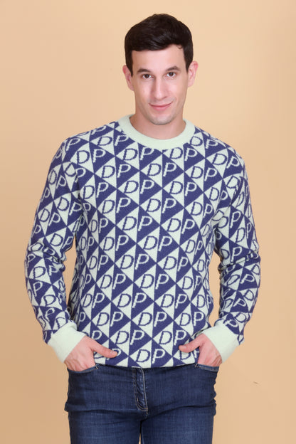 Round neck men sweater