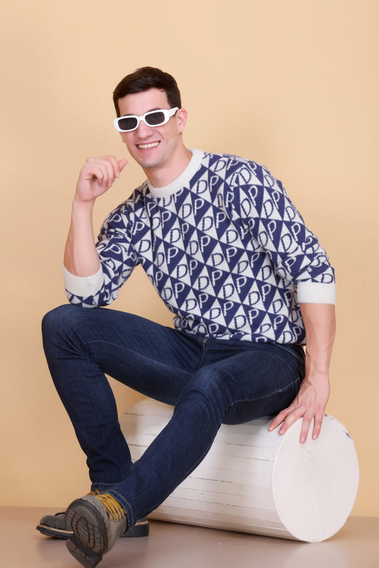 Round neck men sweater