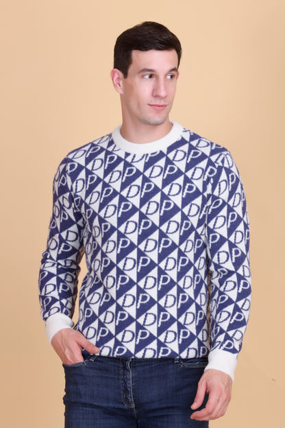 Round neck men sweater
