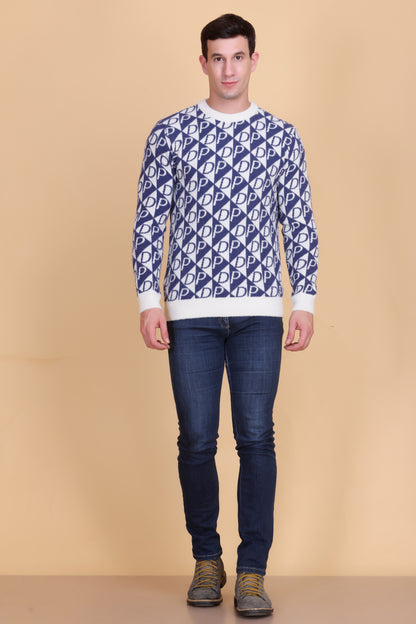 Round neck men sweater