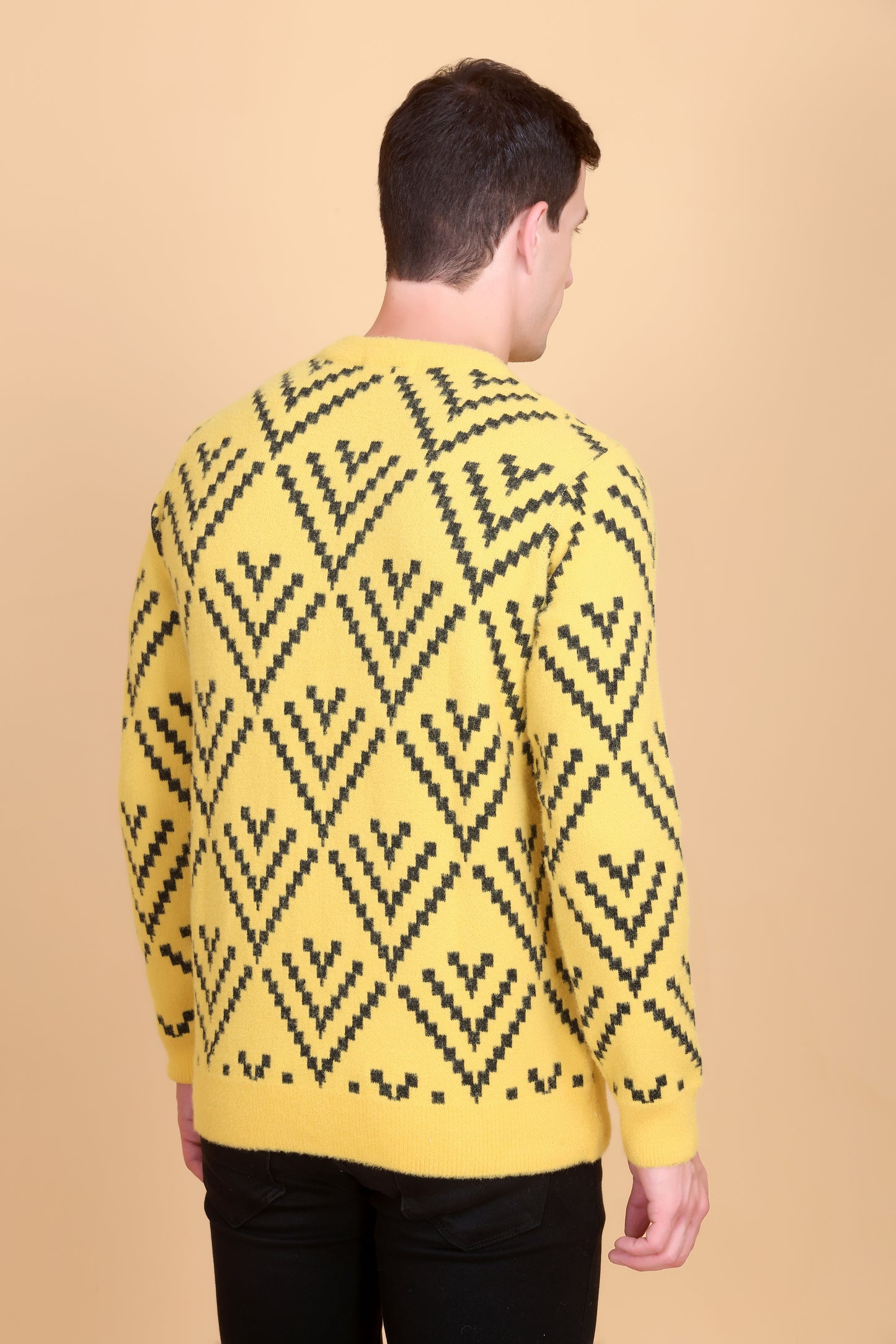 Round neck men sweater