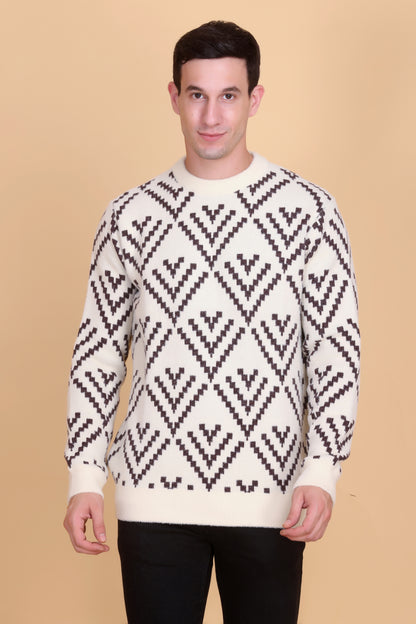 Round neck men sweater