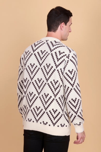 Round neck men sweater