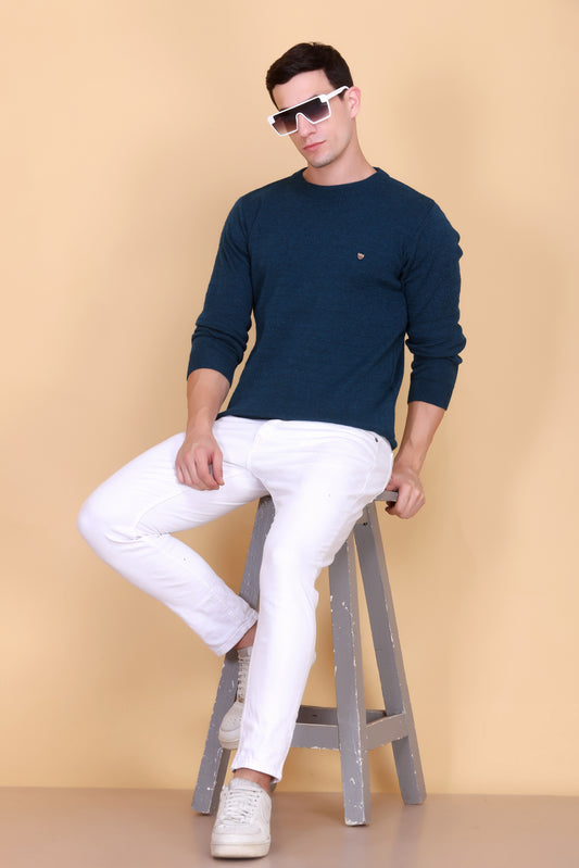 Round neck men sweater