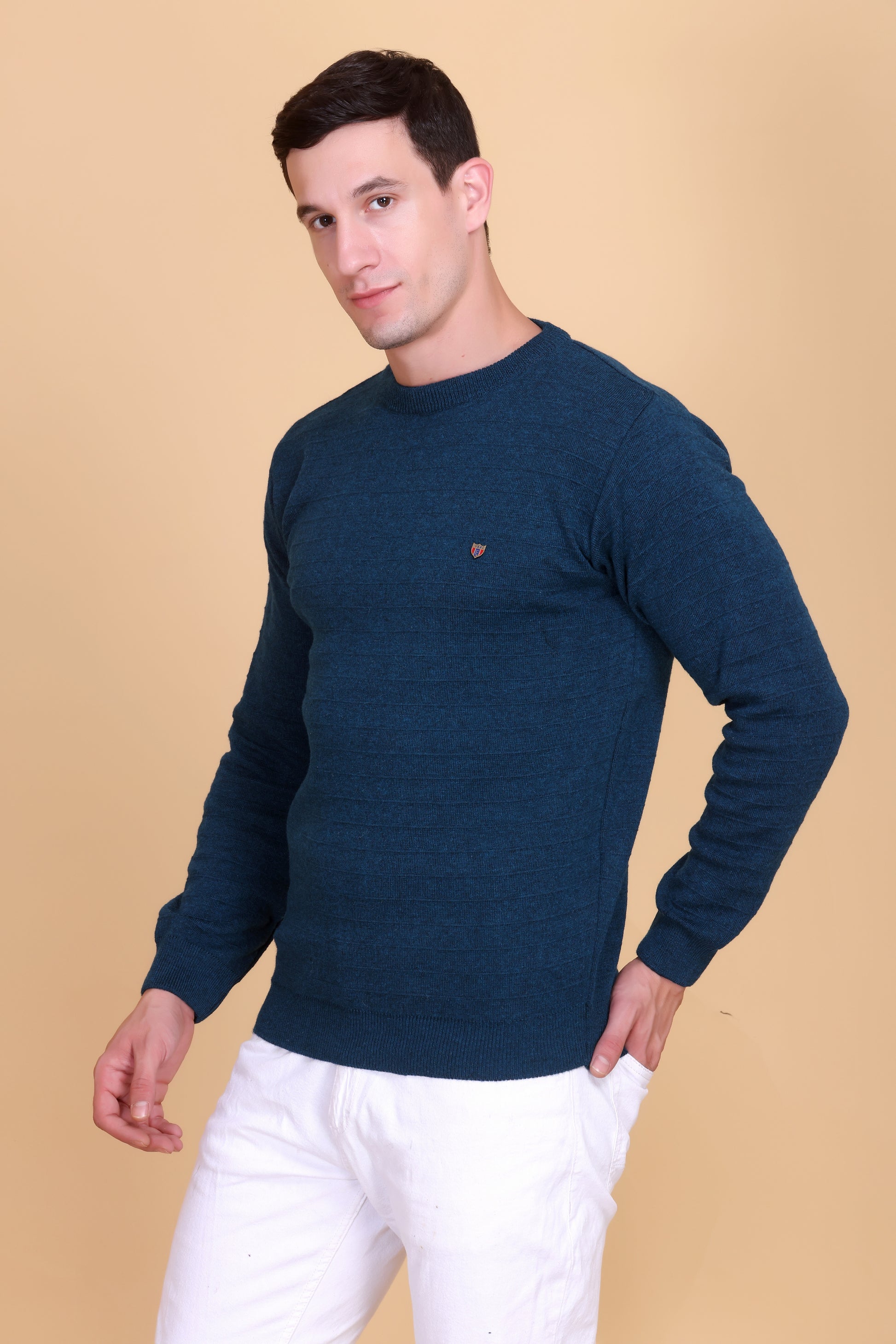 Round neck men sweater