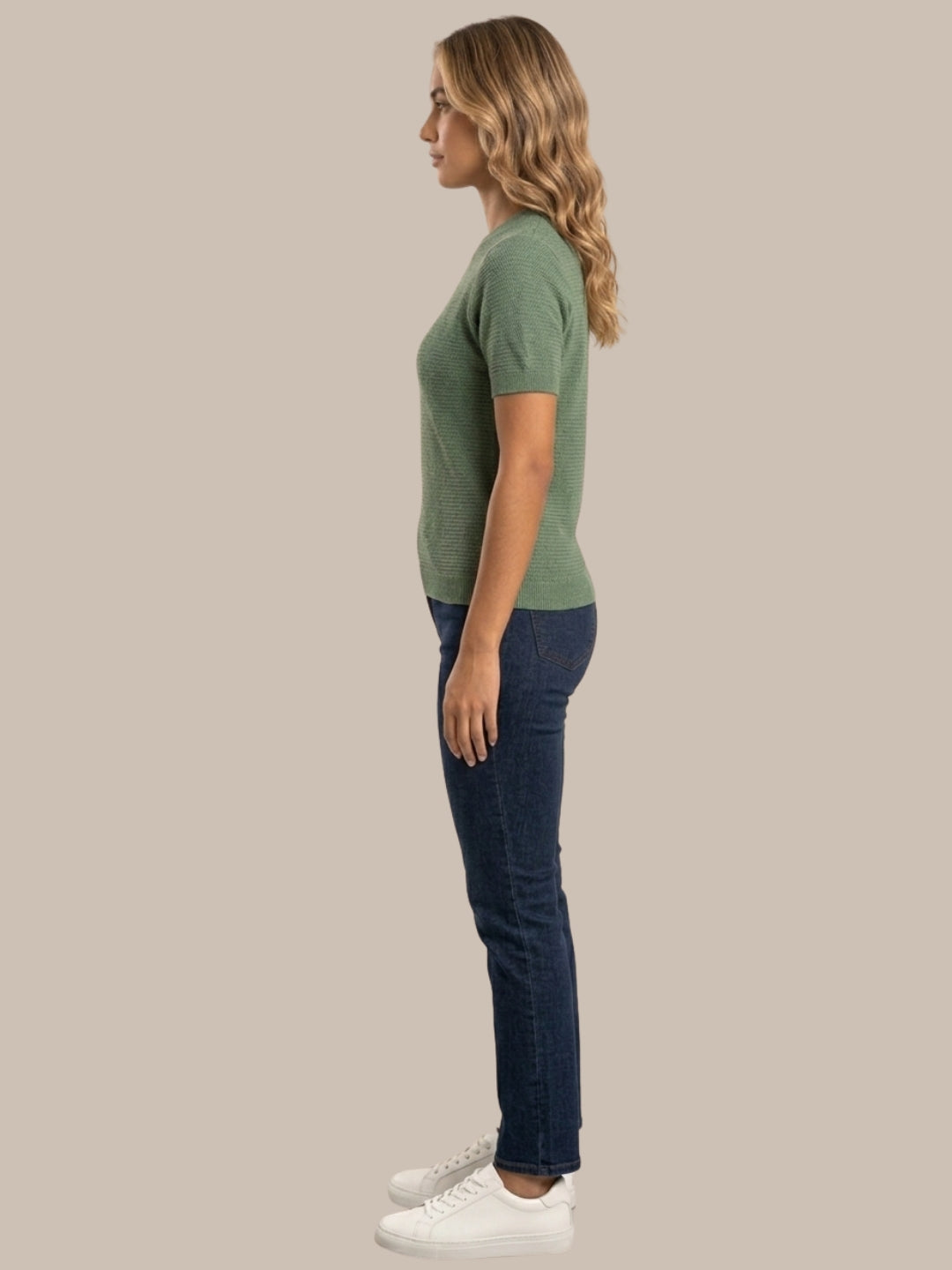 Clapton Knitted Summer Wear Textured Top Pista