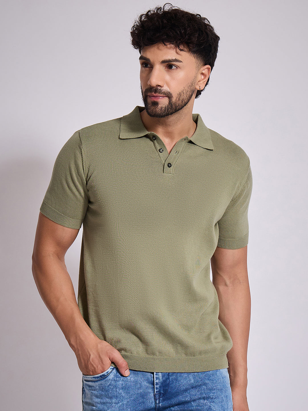 Men's Pista Knitted Polo T-shirt