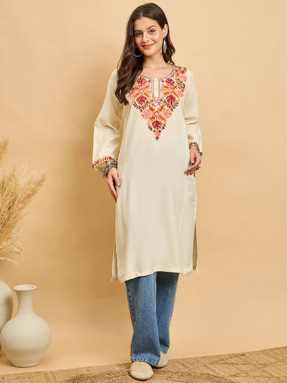 Embroidered Kashmiri Phiran (Free Size)