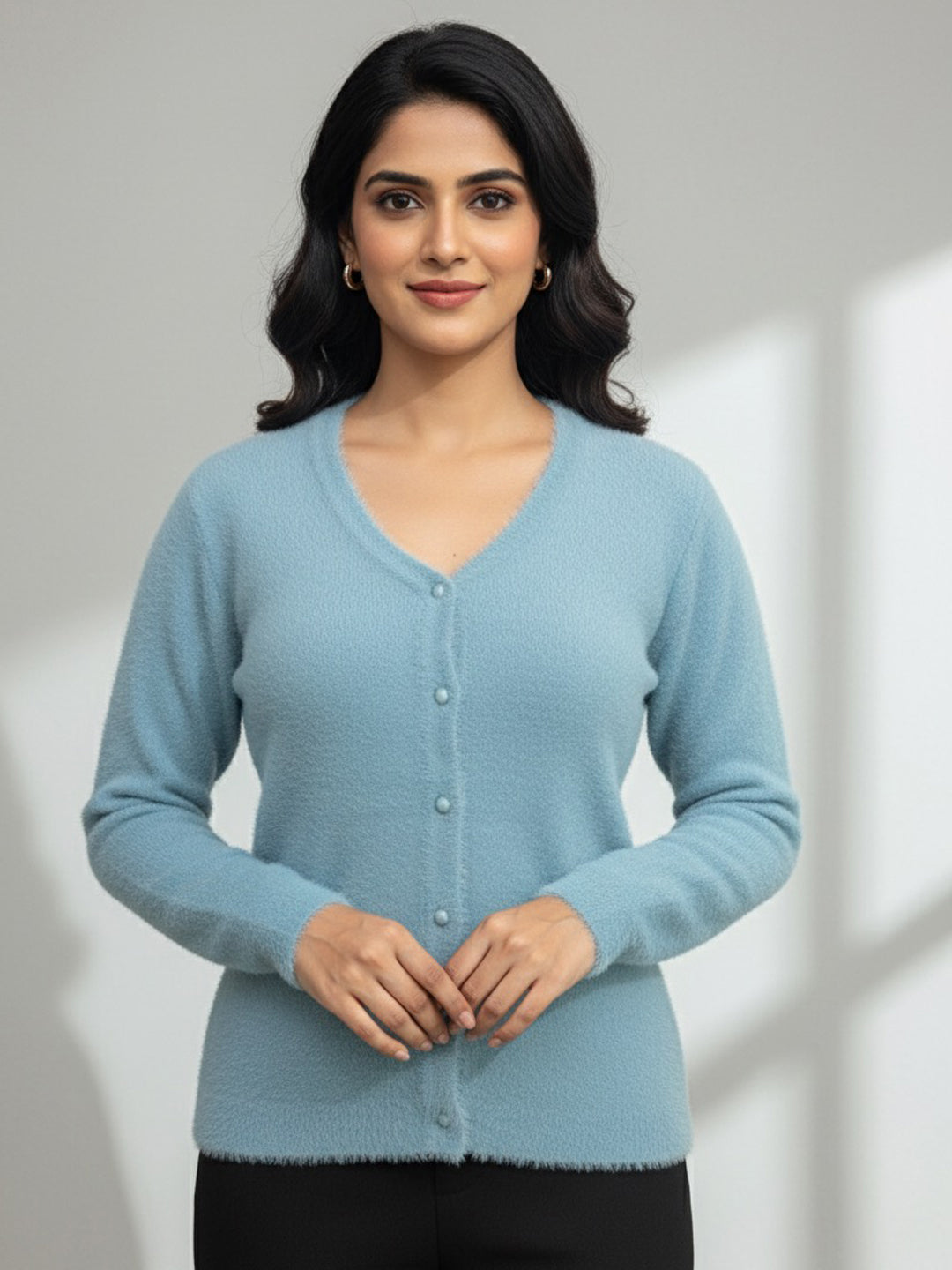 Hair Wool Winter Women's Cardigans