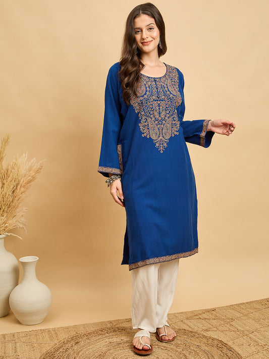 Embroidered Kashmiri Phiran (Free Size)