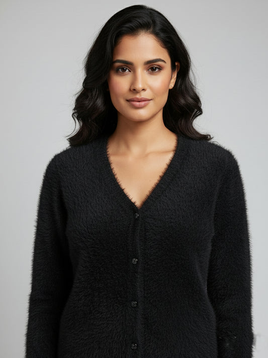 Hair Wool Winter Women's Cardigans