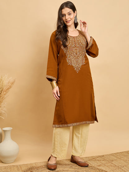 Embroidered Kashmiri Phiran (Free Size)