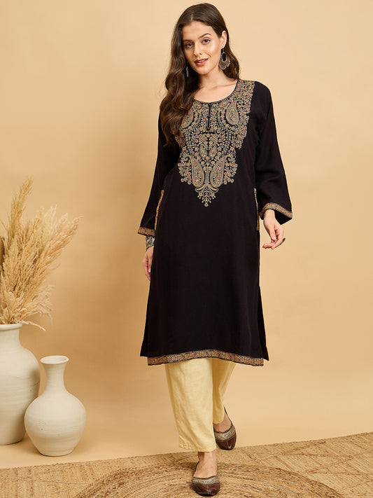 Embroidered Kashmiri Phiran (Free Size)