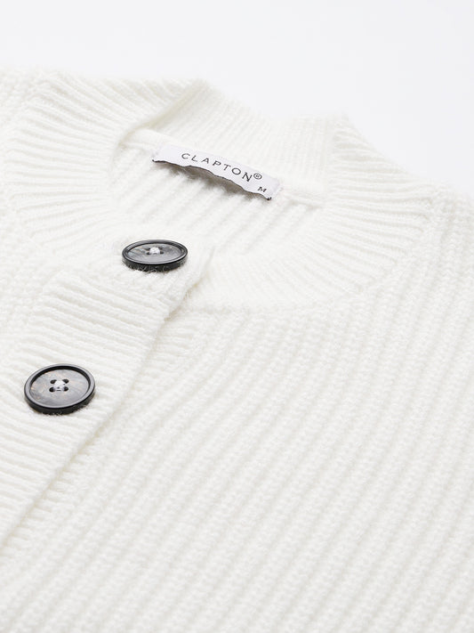 Women Knitted Cropped Cardigan Sweater