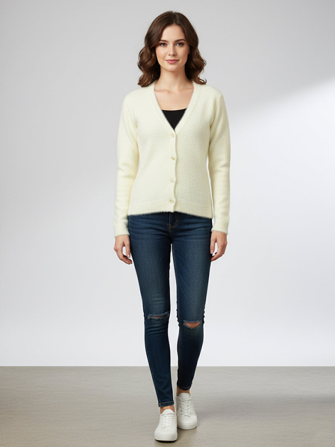 Hair Wool Winter Women's Cardigans