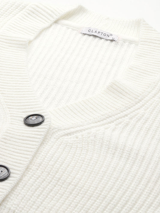 Women Knitted Cropped Cardigan Sweater