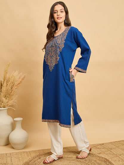 Embroidered Kashmiri Phiran (Free Size)
