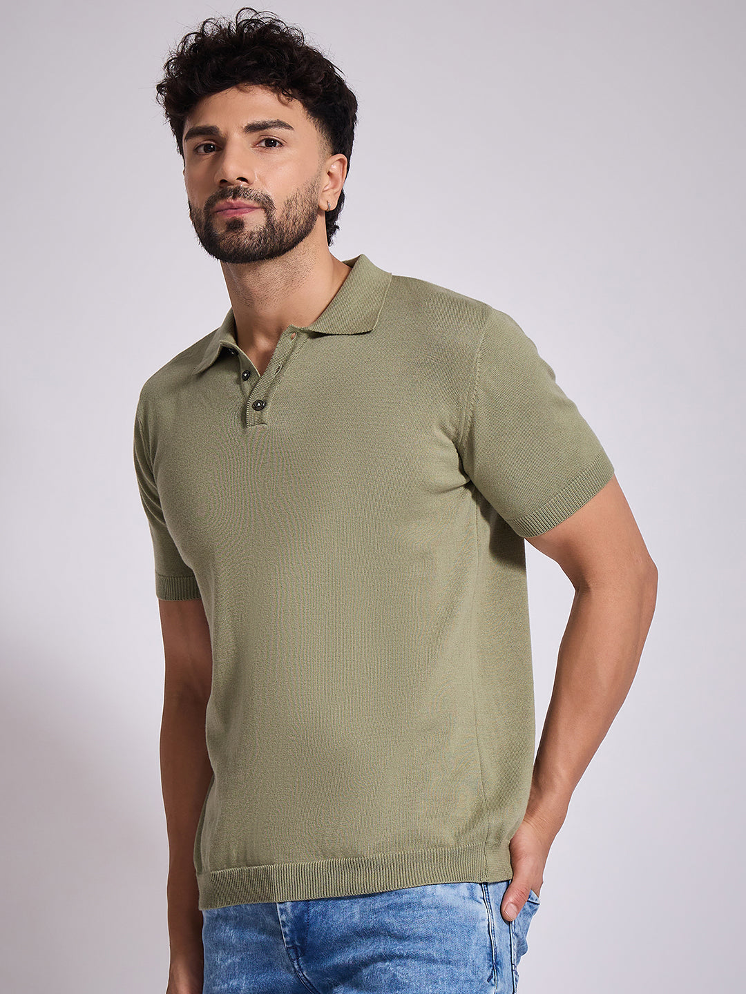 Men's Pista Knitted Polo T-shirt