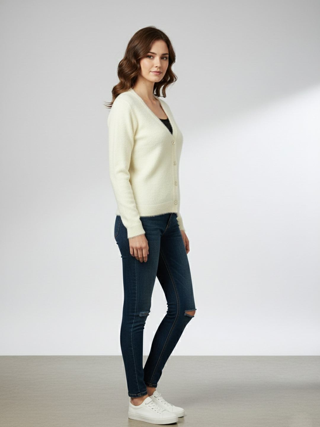 Hair Wool Winter Women's Cardigans