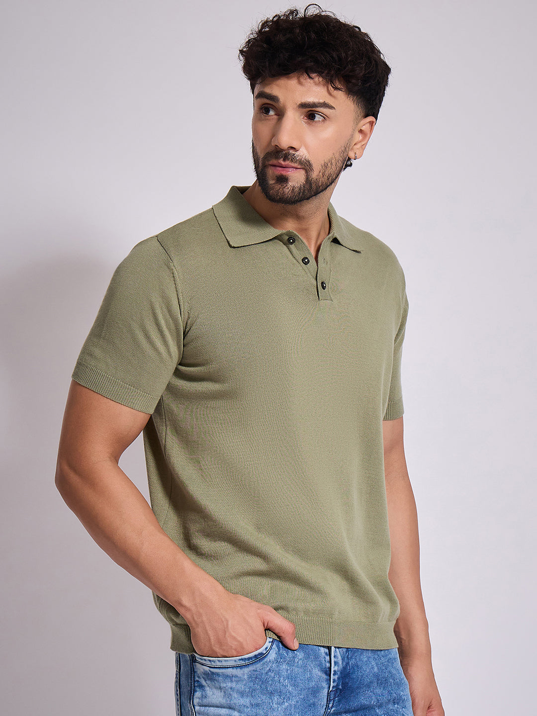 Men's Pista Knitted Polo T-shirt