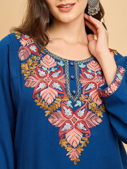 Embroidered Kashmiri Phiran (Free Size)