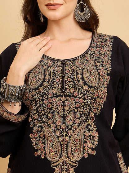 Embroidered Kashmiri Phiran (Free Size)