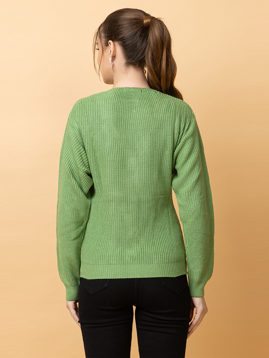 Clapton Women Parrot Self Knitted Cardigan