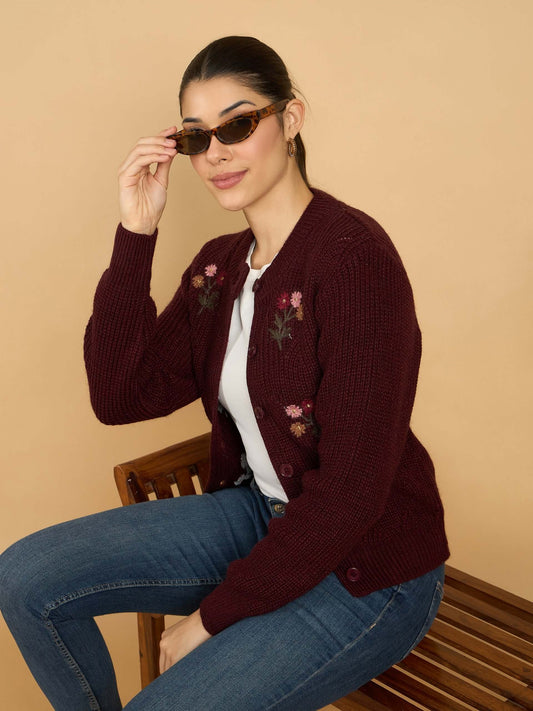 Woolen Cardigan for Womens