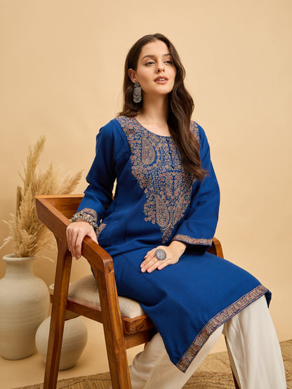 Embroidered Kashmiri Phiran (Free Size)