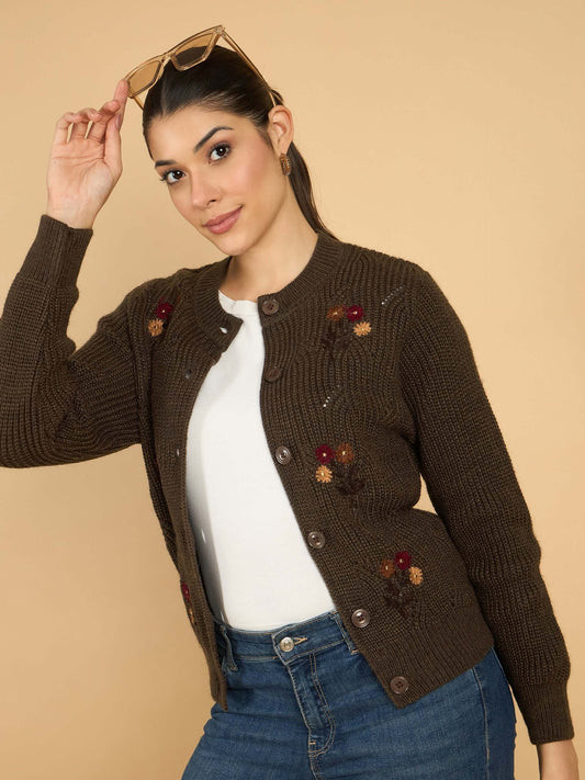 Woolen Cardigan for Womens